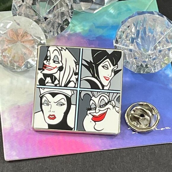 Maleficent Ursula Villains Lapel Pin Cruella Evil Queen Brooch Pin Jewelry Badge - Picture 2 of 11